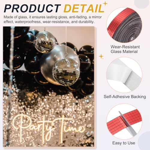 5x5mm Self Adhesive Mirrors Mosaic Tiles (15000 unidad)