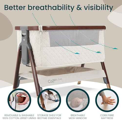 CoZee® Luxe Bedside Bassinet & Sleeper