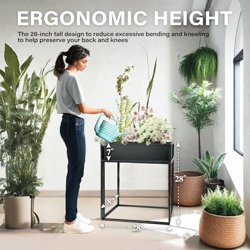 Cocoyard Elevated Metal Planter Boxes (2 Count)