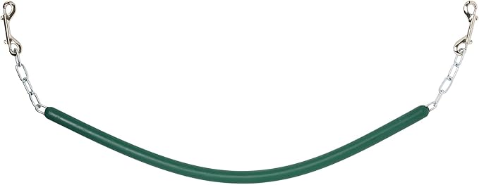 SmartEquine Stall Chain | Stall Area Fence Gate Hardware | Standard Size | Features 2 Double-Ended Snaps | 1" Wide Rubber | 45.5" Long | Hunter