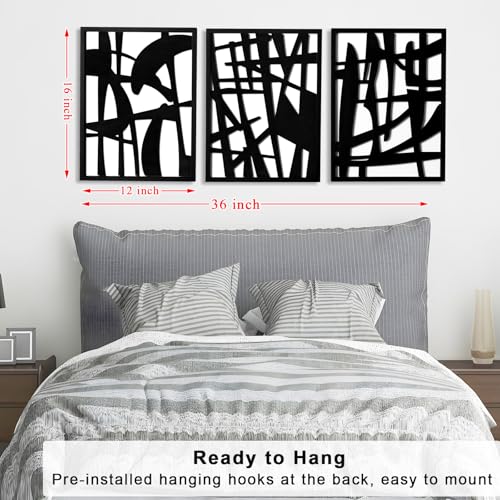 3D Wood Abstract Wall Art (3 Count)