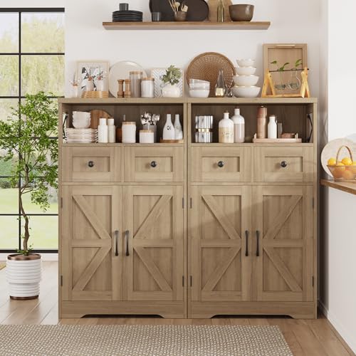 Farmhouse Accent Storage Cabinet with Drawers