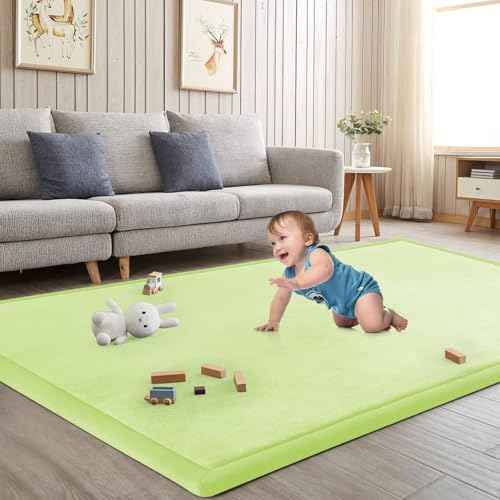 Baby Play Mat for Floor Nursery Muscle Mat Area Rug Playroom Rug 71x79" Elastic Foam 1.3" Thick Crawling Mat for Babies