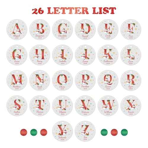 Name Ornaments for Christmas Tree