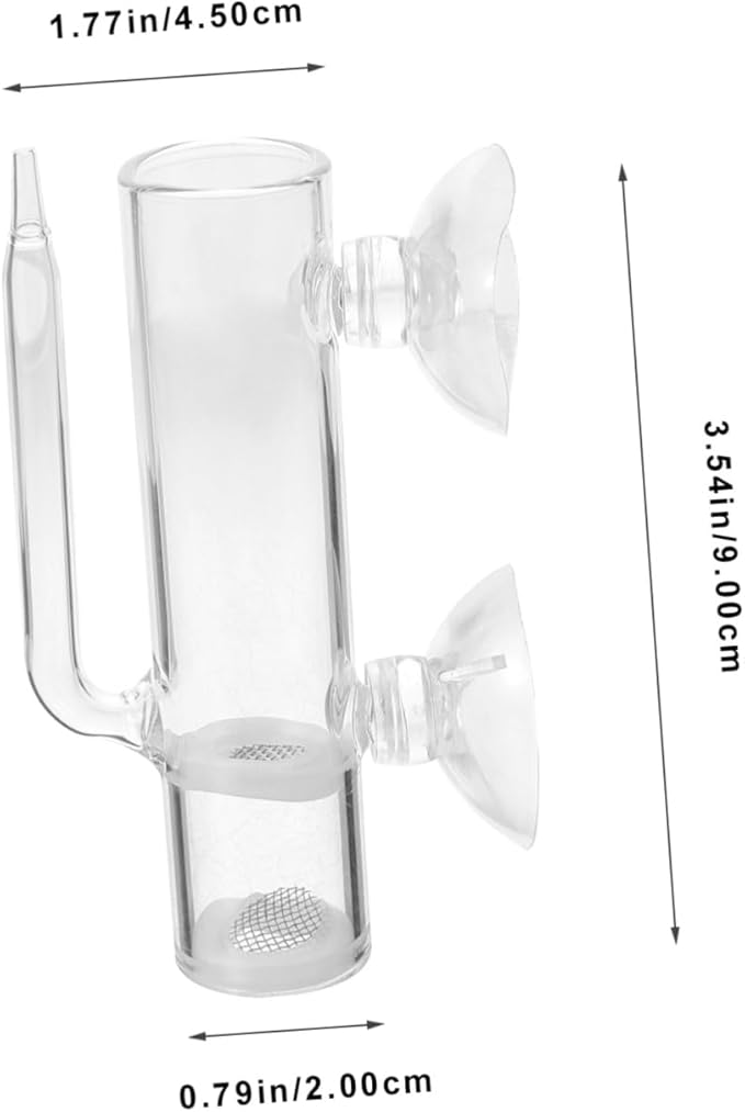 VOSAREA 1set Glass Shrimp Hatchery Box Suction Incubator for Brine Shrimp Eggs Fish Breeder Container with Isolation Design Easy to Clean for Aquatic Farming