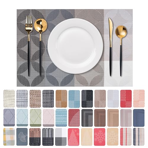 Placemats Set of 6 Washable Indoor (6 Count)