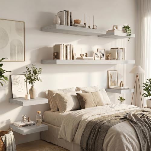 Deep Floating Shelves 55x12” Set of 2 (2 Count)