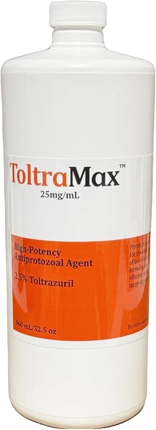 Toltrazuril 2.5% for Horses, Dogs, Cats, 960mL/32.4 Ounce, for Non-Food Chain Animals, Peanut Butter