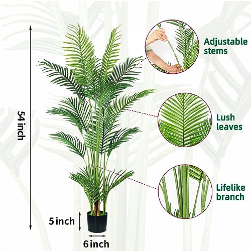 4.5FT 2Packs Artificial Palm Tree (2 Count)