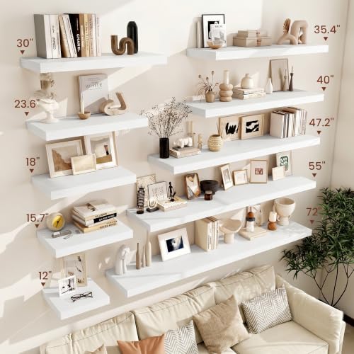 Floating Shelves for Wall 18x12” Set of 2 (2 Count)