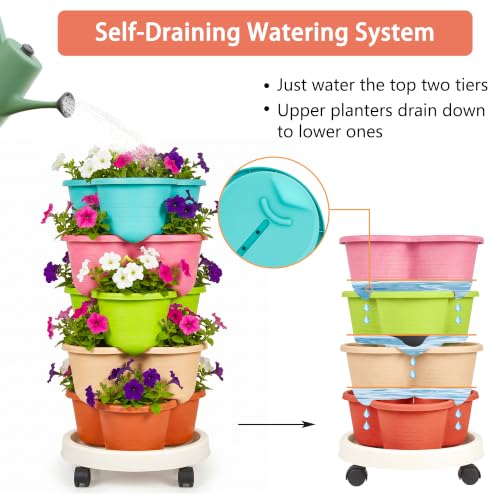 5 Tier Vertical Garden Planter (5 Count)