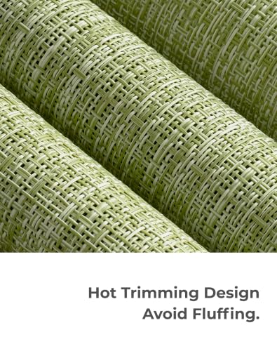 Bean Green Woven Placemats Set of 8 (8 Count)