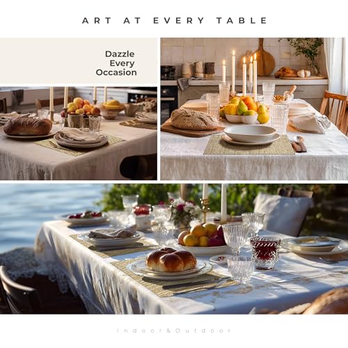Gold Placemats Set of 8 (8 Count)