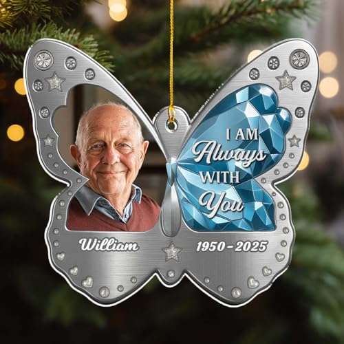Personalized Memorial Butterfly Ornament