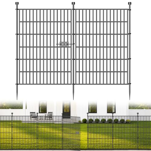 No Dig Garden Fence Outdoor for Yard (78.58 Sq Ft)