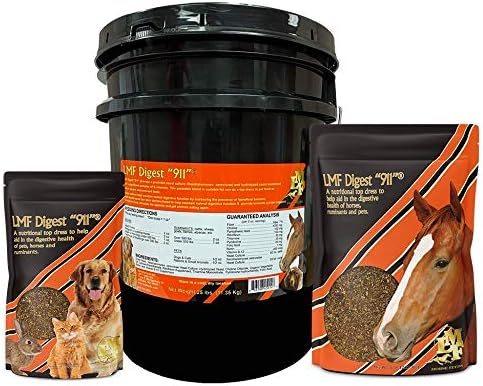 LMF Digest 911" 25 Pound prebiotic and probiotic Supplement for Horses, ruminants and Pets