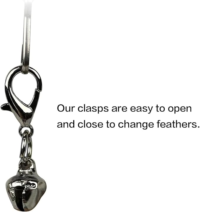 TTcat 3 Pcs Cat Feather Simulation Bird Refills Replacements for Cat Wand.