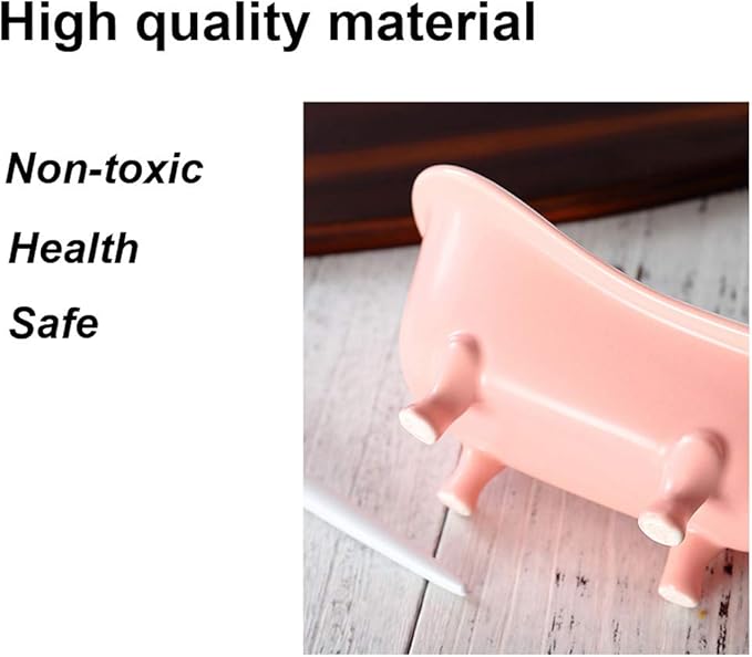 Small Animal Hamster Sand Bathtub, Bird Bathroom, Ice Accessories Cage Toys, Ceramic Relax Habitat House, Sleep Pad Nest for Hamster, Food Bowl for Guinea Pigs/Squirrel/Chinchilla