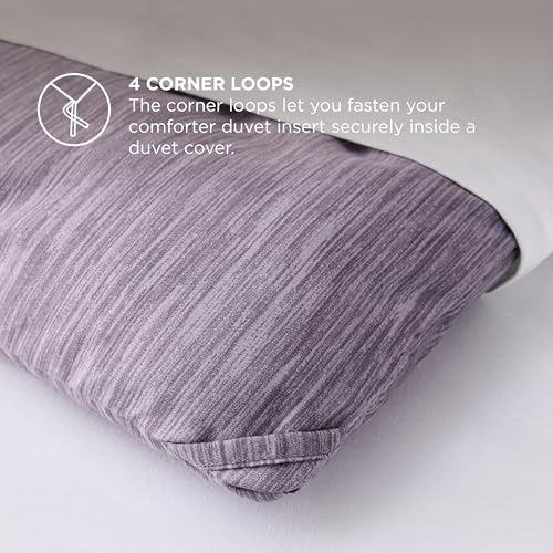 Gray Purple Full Size Comforter Set
