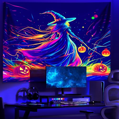 UV Reactive Halloween Tapestry