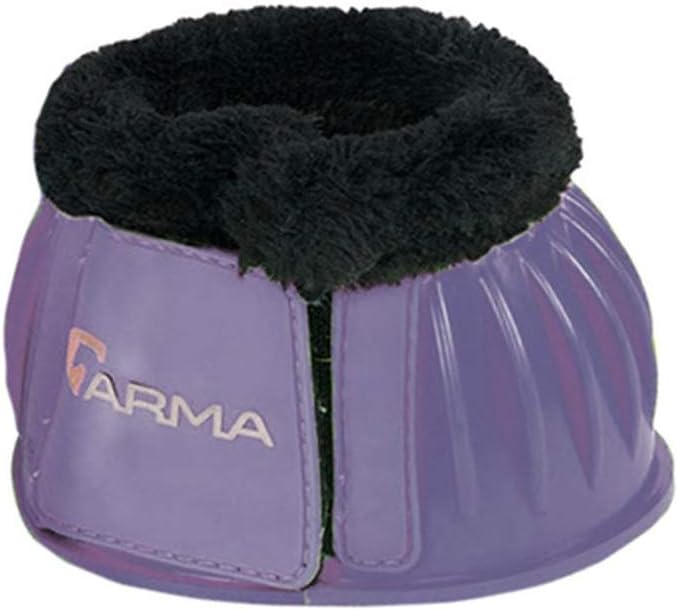 Shires ARMA Fleece Trim Bell Boot (Full, Purple)