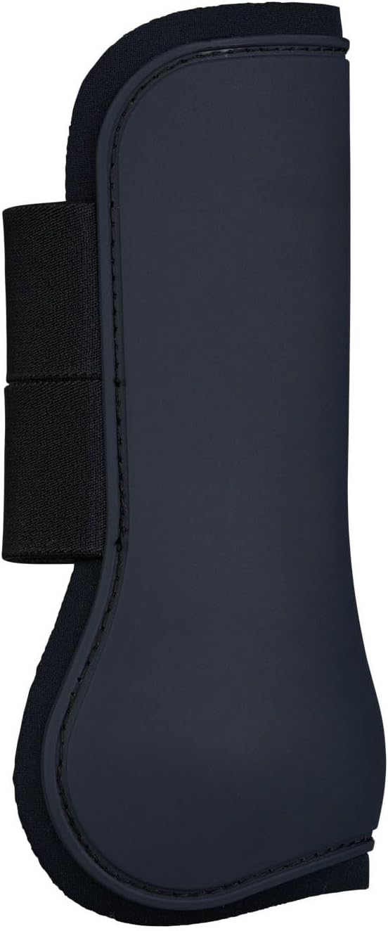 HORZE Adepto Open Front Tendon Boots | Durable Shell with Neoprene Lining - Dark Navy - Pony