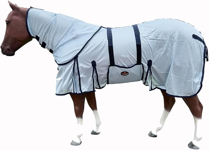 HILASON Horse Fly Sheet - Summer Spring UV Protection Mesh Bug Mosquito FlySheet for Horses | Fly-Sheet