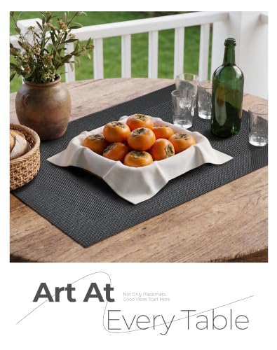 Black Frame Placemats Set of 4 (4 Count)