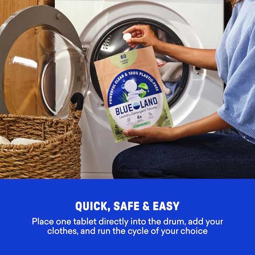 100% Plastic Free Laundry Detergent Tablets Set (61 Count)