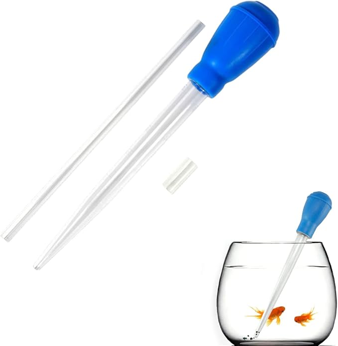 Fish Tank Cleaning Tools, Mini Manual Fish Tank Water Changer Aquarium Dropper,Extendable Fish Tank Cleaning Waste Remover, for Fish Tank(45cm/1Pcs)