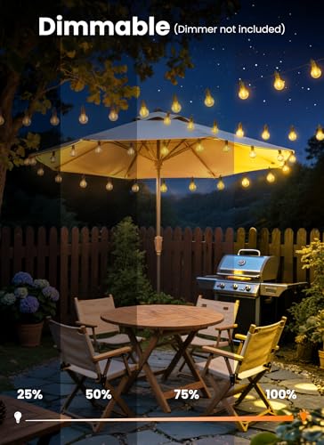 109FT 100 LED Outdoor String Lights