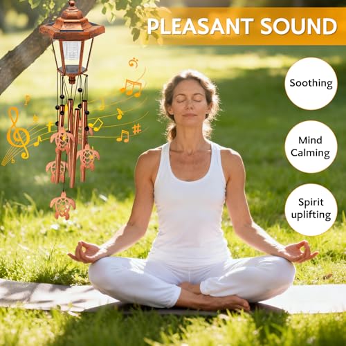 Large Solar Turtle Wind Chimes