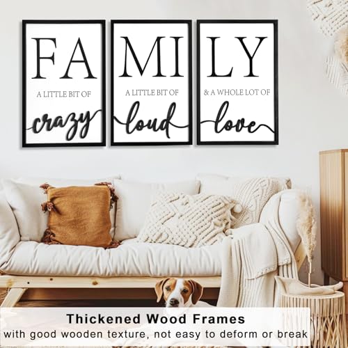 3D Wood Family Wall Decor (3 Count)
