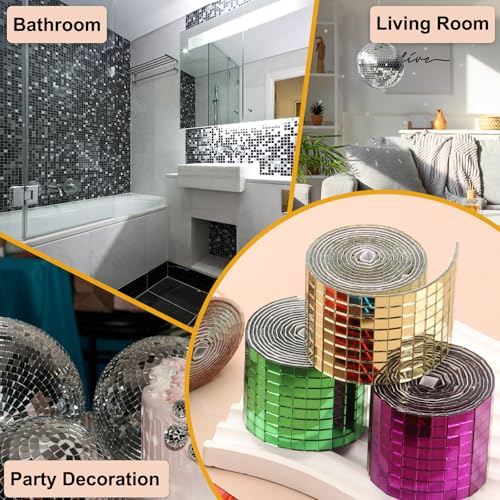 5x5mm Self Adhesive Mirrors Mosaic Tiles (8000 unidad)