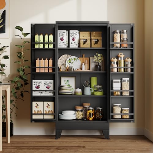 Metal Kitchen Pantry Storage Cabinet