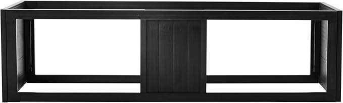 New Age Pet ECOFLEX Two Large Reptile Enclosures with Matching Stacker Combo Set in Black