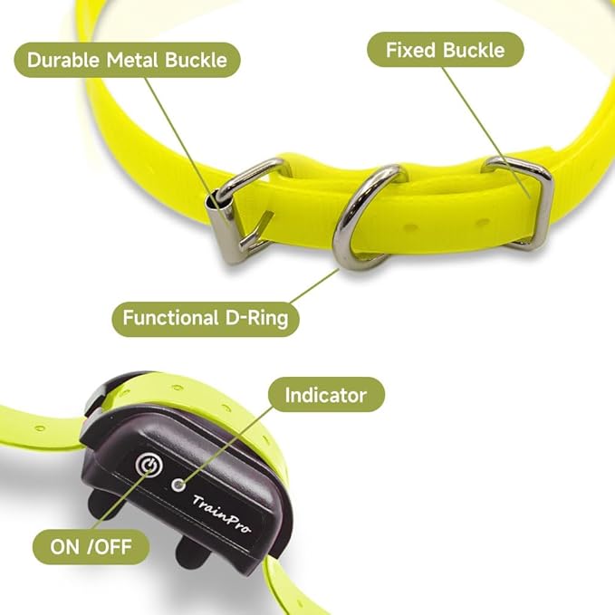 Universal 27 ½” X ¾” Replacement Band Strap for Dog Training Collar - Adjustable Waterproof TPU for Remote E-Collar, Static/Vibration Shock Trainer, Fits Most Bark Control & Obedience Devices