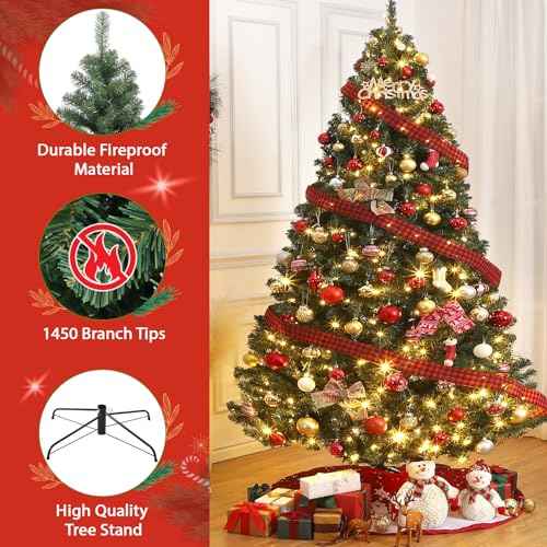 7.5ft Unlit Fraser Fir Wide Artificial Christmas Tree