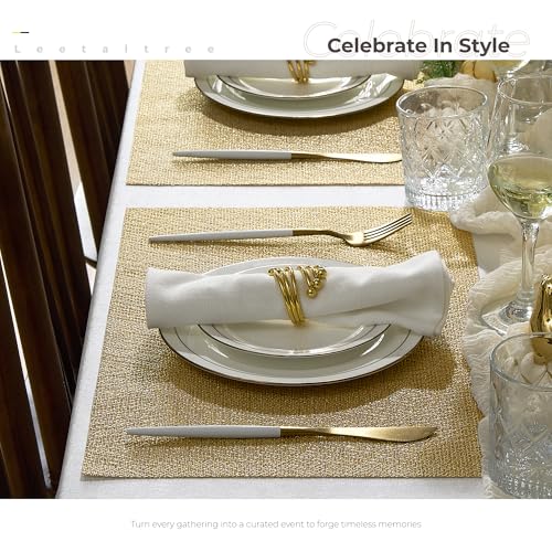 Gold Placemats Set of 12 (12 Count)