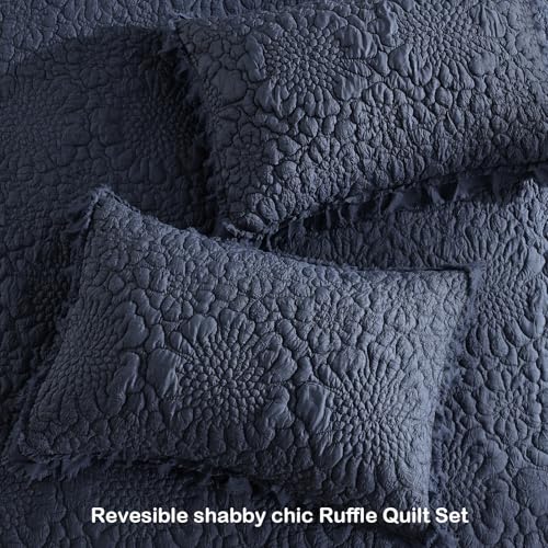Shabby Chic Ruffled Quilt King Size
