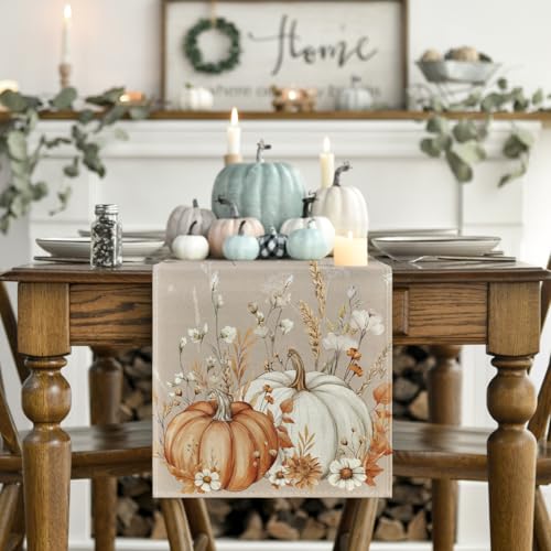 210 GSM Fall Table Runner Home Party Decor 13x120 Inch