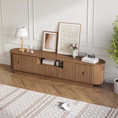 86.6'' Fluted TV Stand for 55