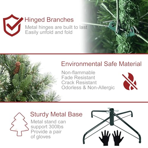 5ft Pre Lit Carolina Pine Christmas Tree
