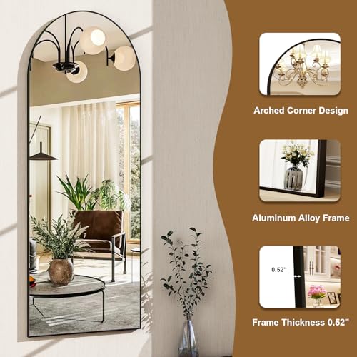 59"x16" Arched Full Length Mirror
