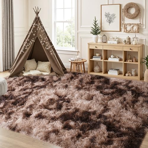 Fluffy Plush Shag Rug 5x7