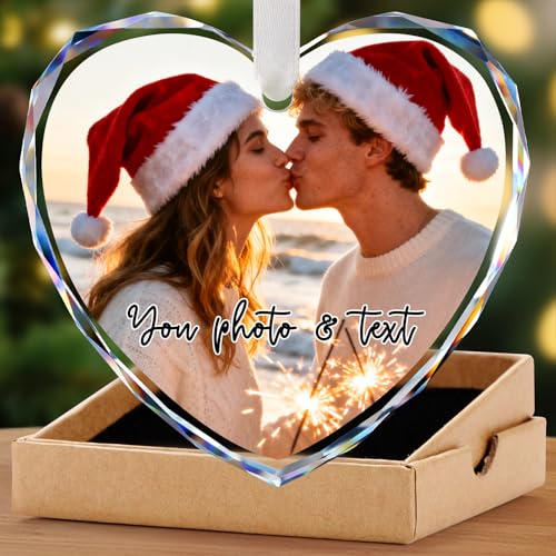 Personalized Christmas Ornaments with Photo Text
