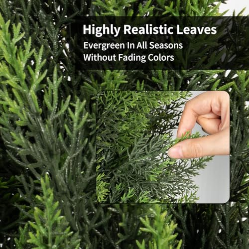 5FT Artificial Cedar Topiary Trees 2 Set (2 Count)