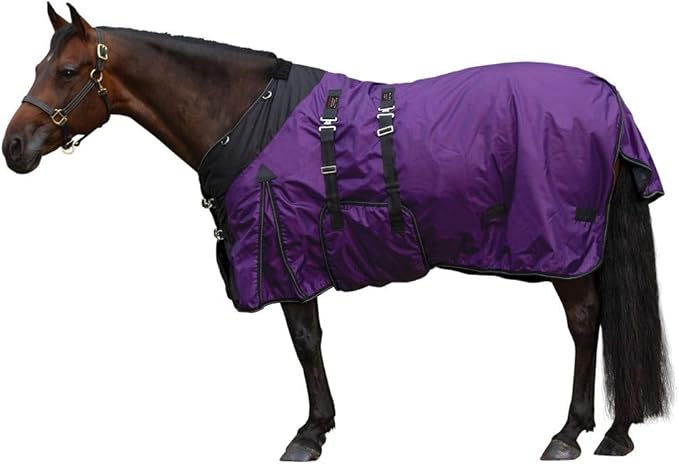 STORM SHIELD Contour Collar Extreme II Horse Turnout Blanket | Contour Collar | 1680D Durable Outer Fabric | Seam Sealed | Weather Protection | Winter Horse Blanket with Multiple Warmth Levels
