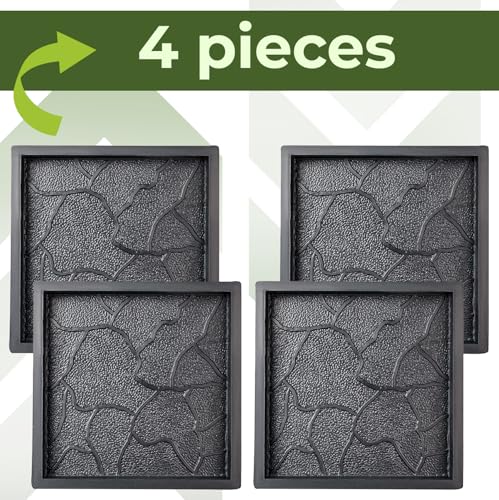 Plastic Molds Concrete Set Patio Paving Mold 4 pcs