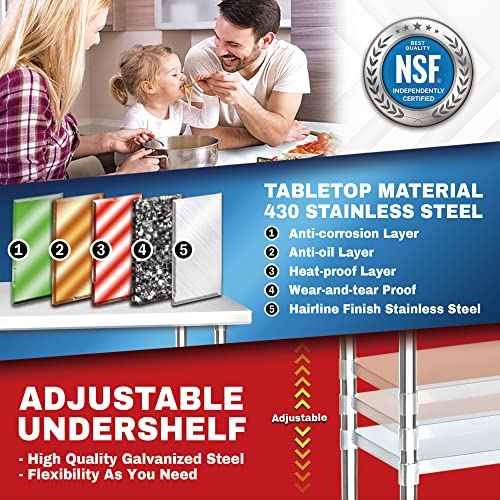 30x18 Small Stainless Steel Table